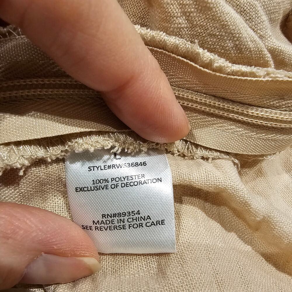 No Comment NWT Size S Satin Cami Tank Boho Coquette Babydoll Softgirl Top Beige - Picture 12 of 14